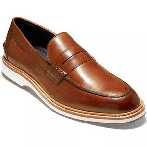 Cole Haan Men's Morris Penny Loafers Brown Leather Shoes Size 10M